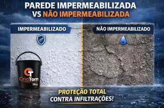 Parede impermeabilizada